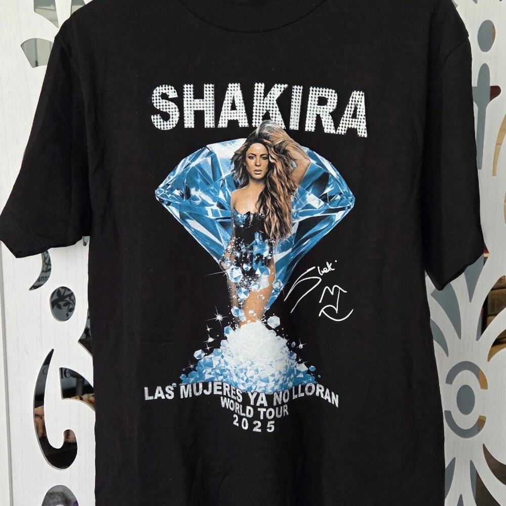 Shakira Las Mujeres Ya No Lloran 2025 World Tour SoFi Concert T Shirt M NWOT